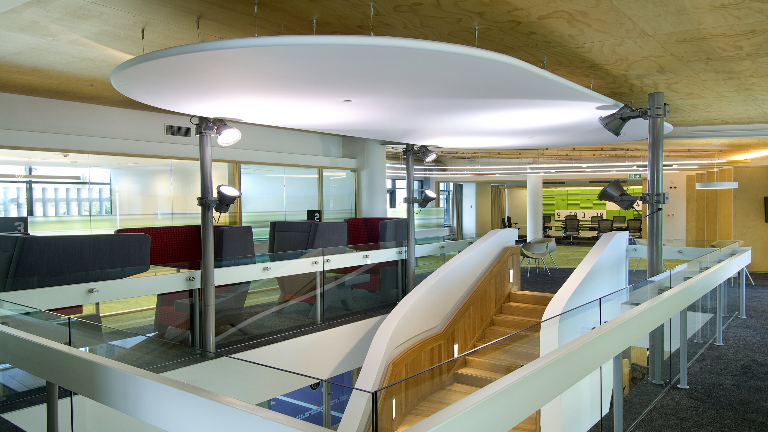 ASB Greenlane Regional Centre - Stretched membrane cloud panel
