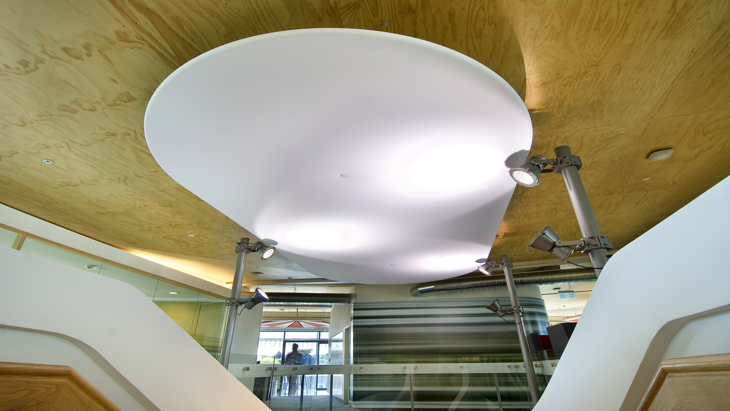 ASB Greenlane Regional Centre - Stretched membrane cloud panel
