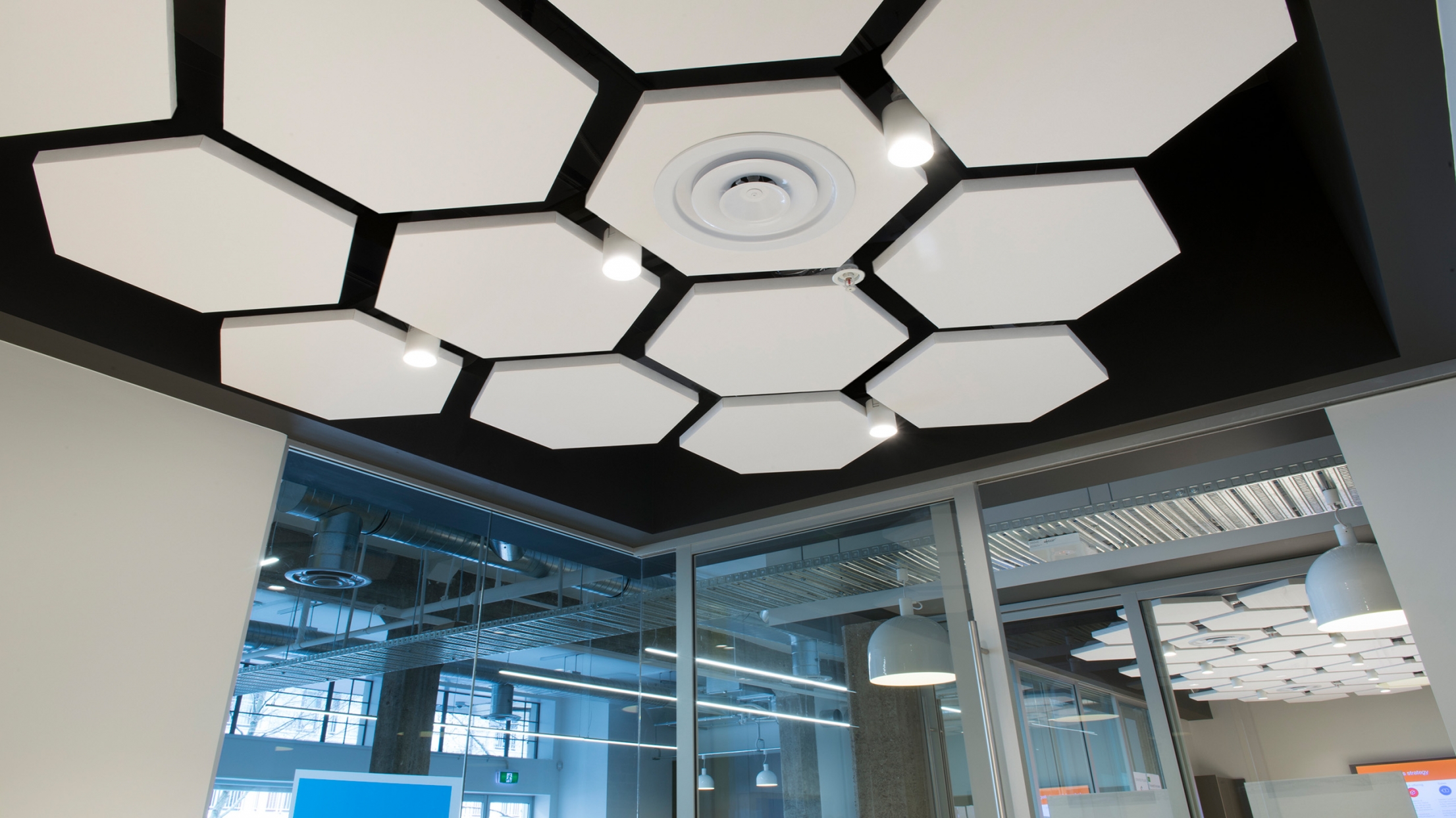 Jade Offices - Triton Cloud Sound Shapes - Hexagons