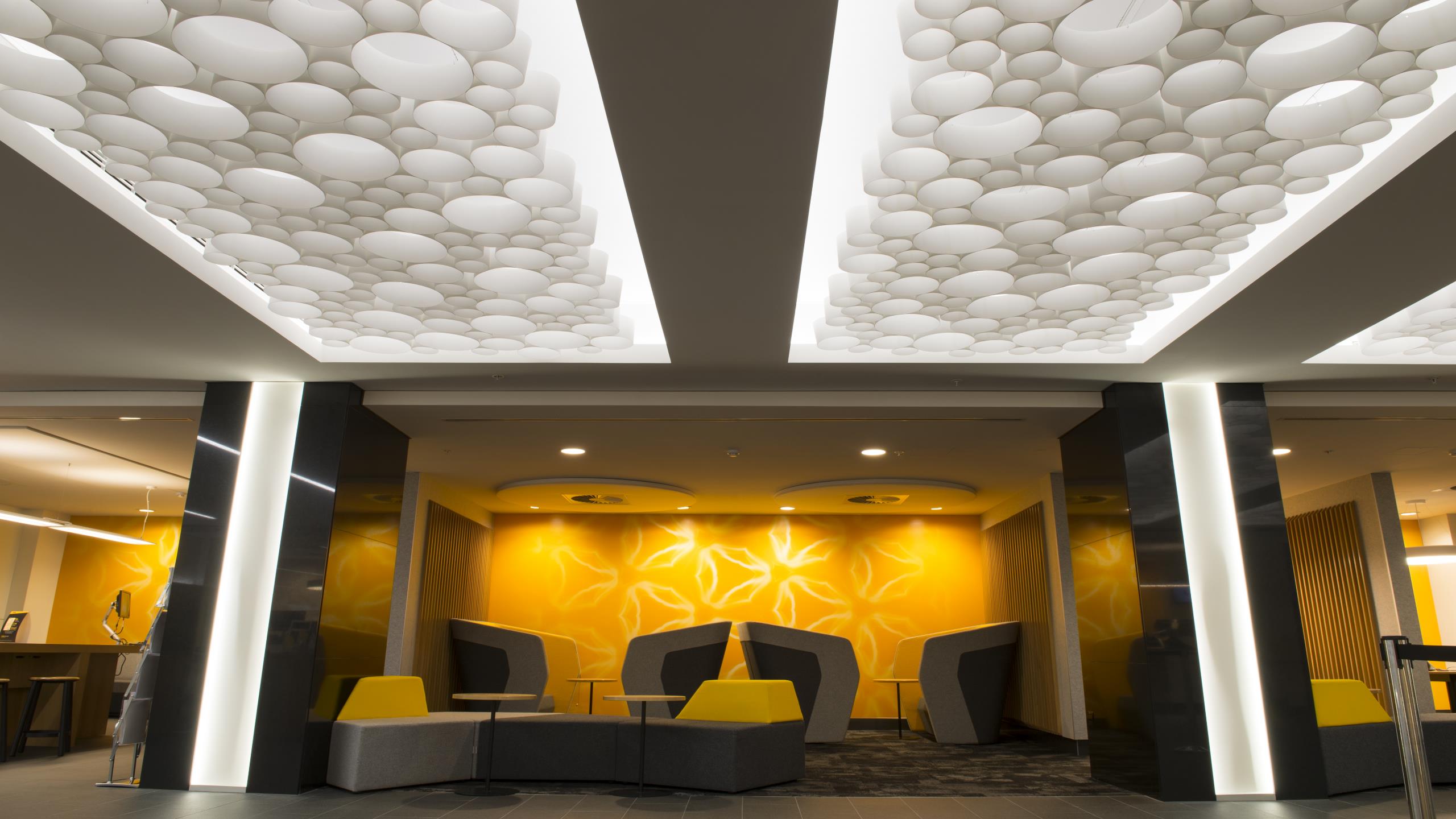 ASB Queen Street - AO-Gami, Open Cell Ceiling