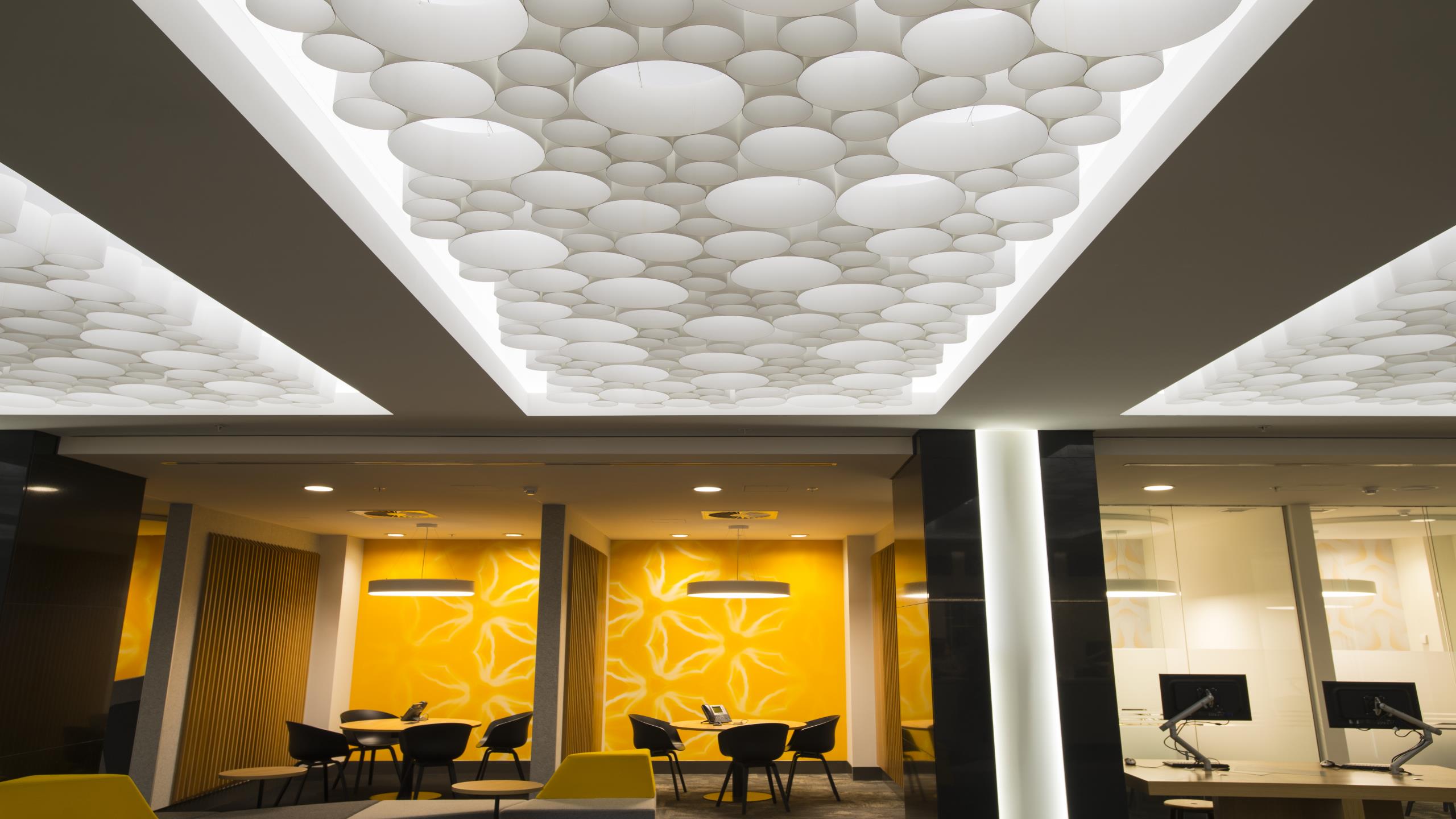 ASB Queen Street Branch - AO-Gami acoustic lantern feature