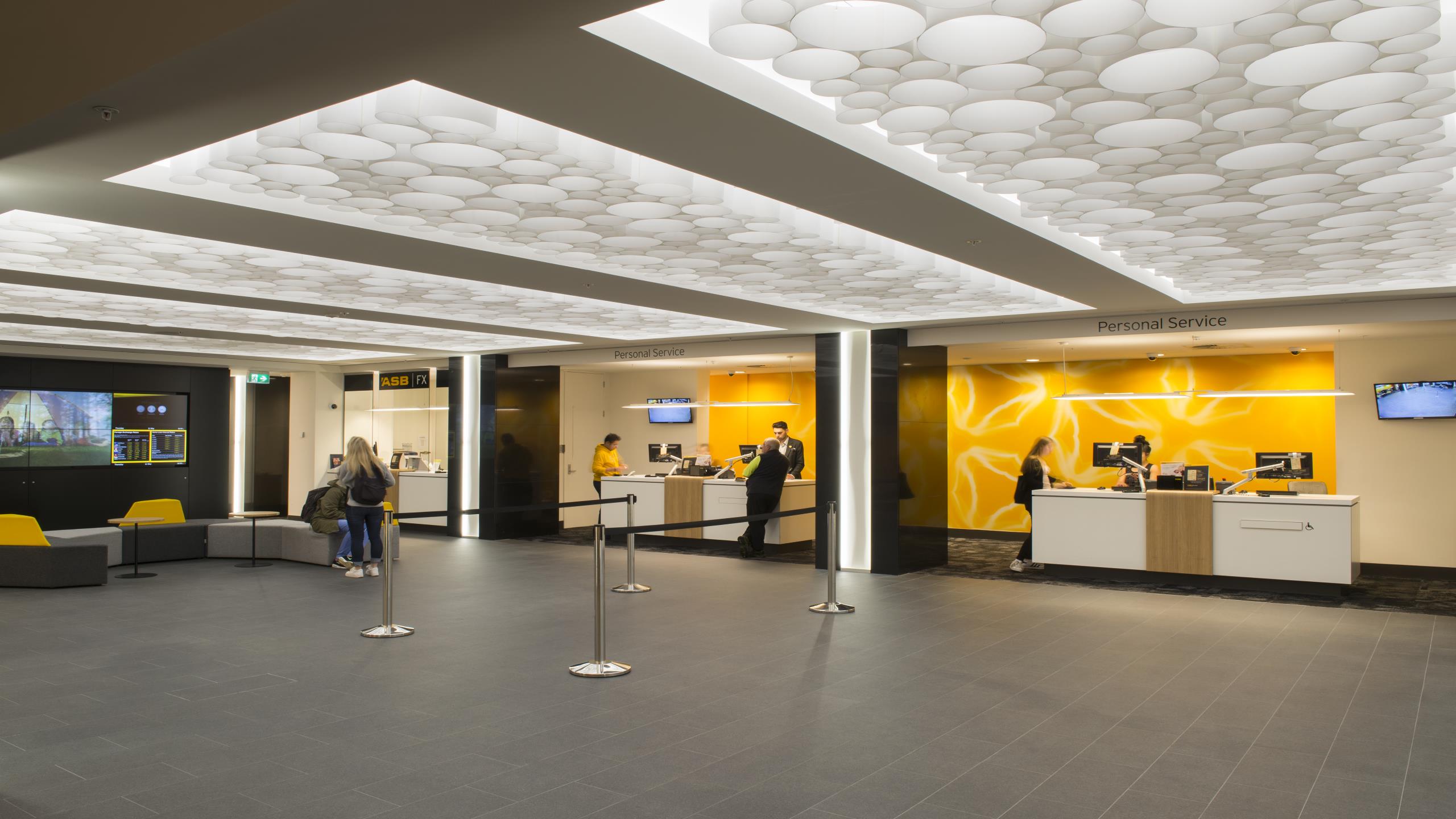 ASB Queen Street Branch - AO-Gami acoustic lantern feature