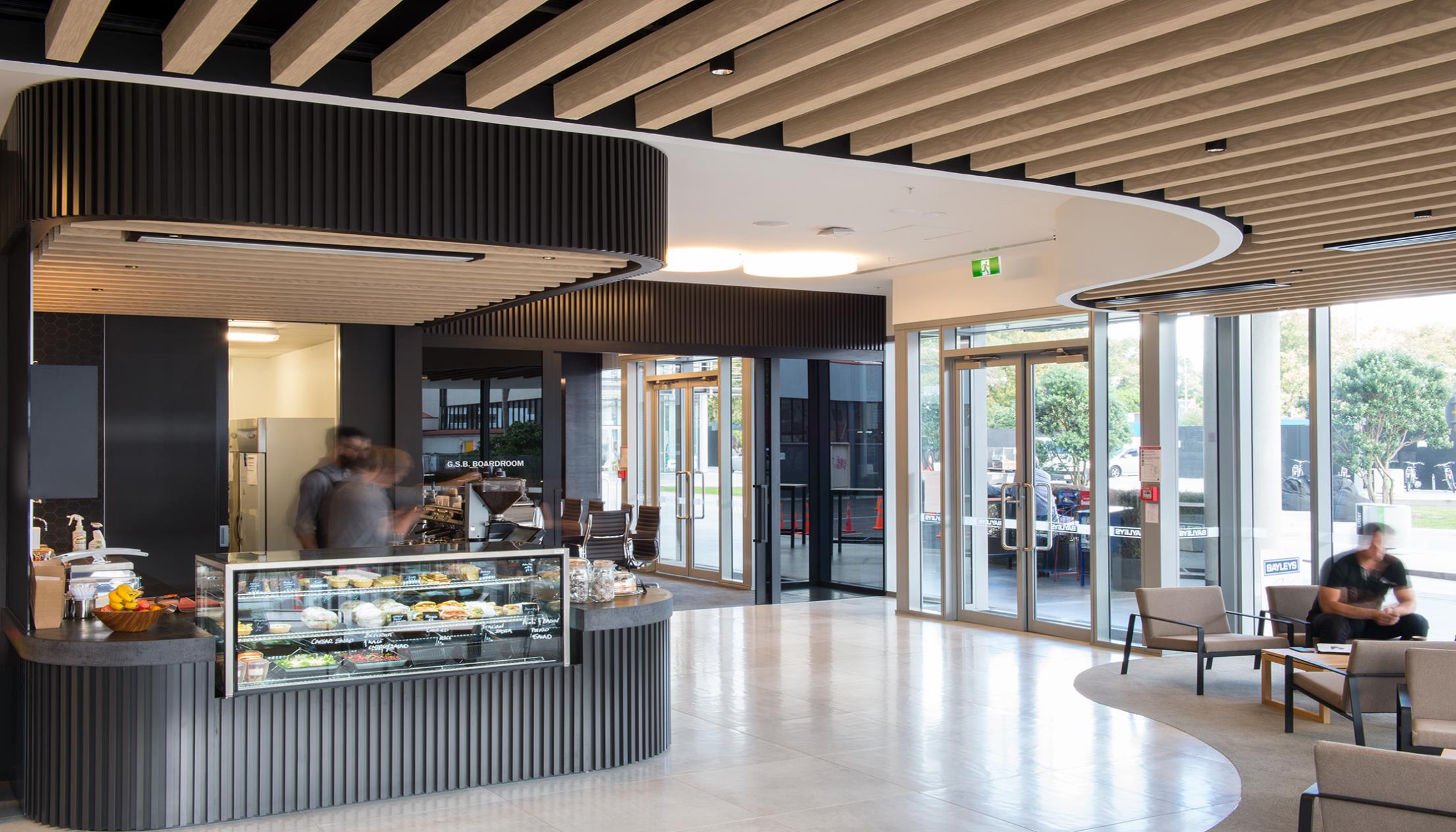 Bayleys HQ - Baffle Beams