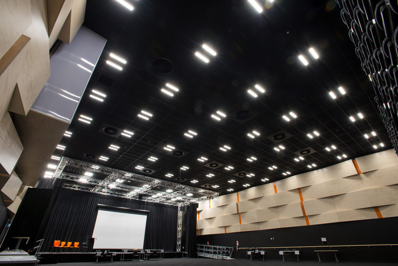 Triton Duo™ 60 installed into a grid & tile ceiling system