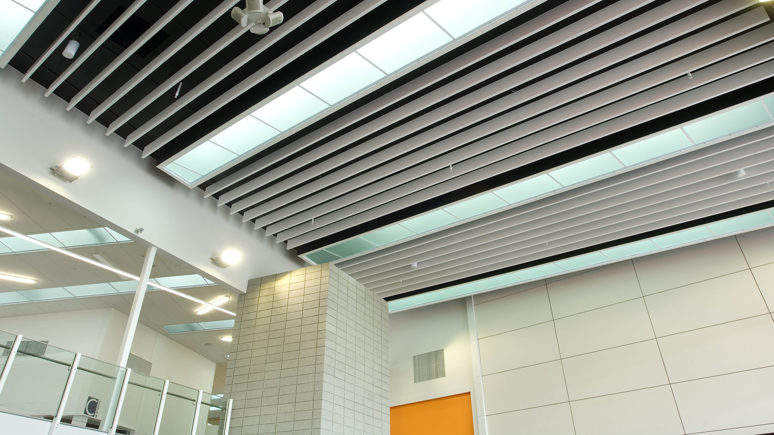 Hobsonville Secondary School Atrium - Baffle Beam