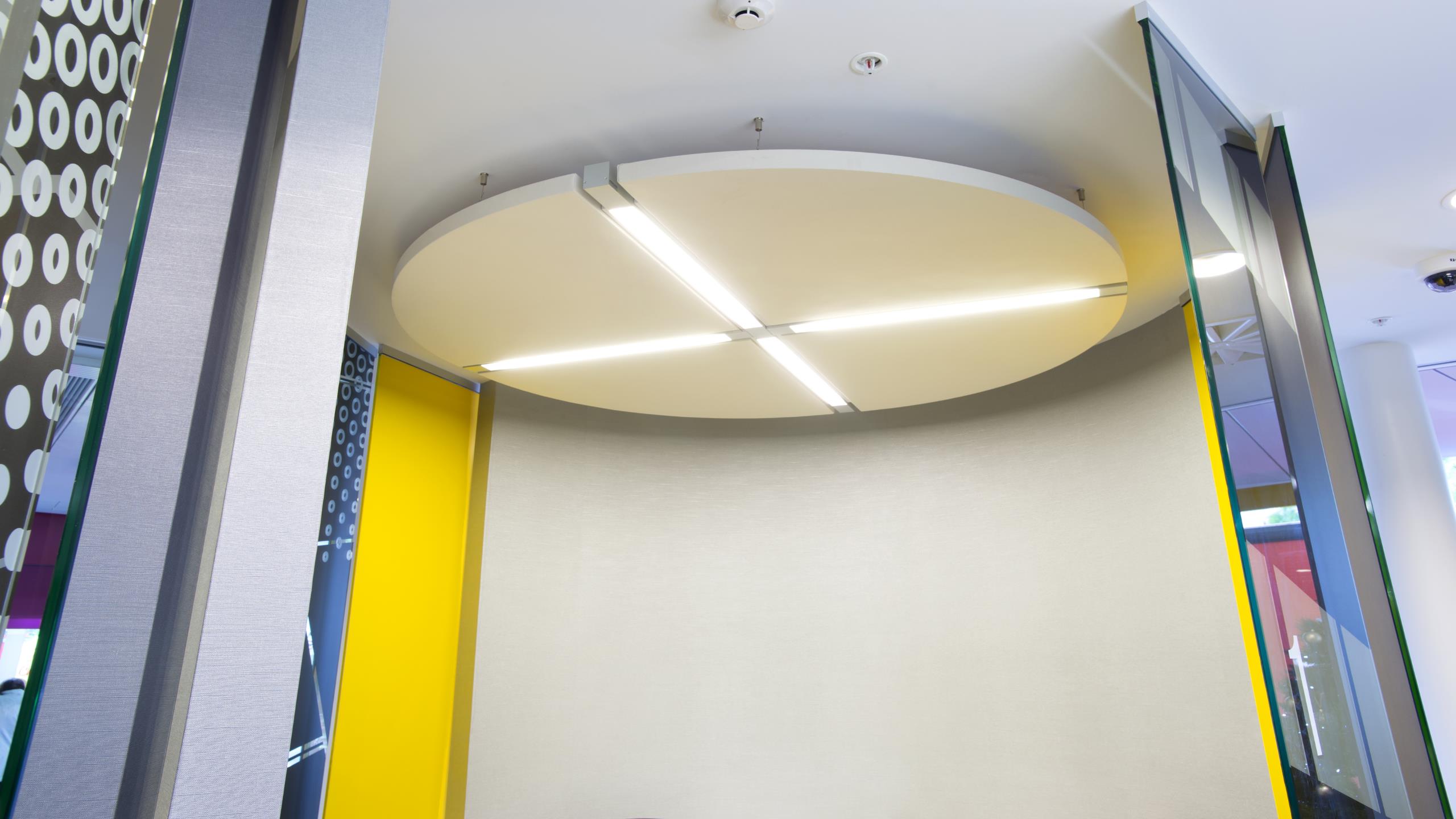 ANZ Wellington - Circle Cloud Panel + lighting
