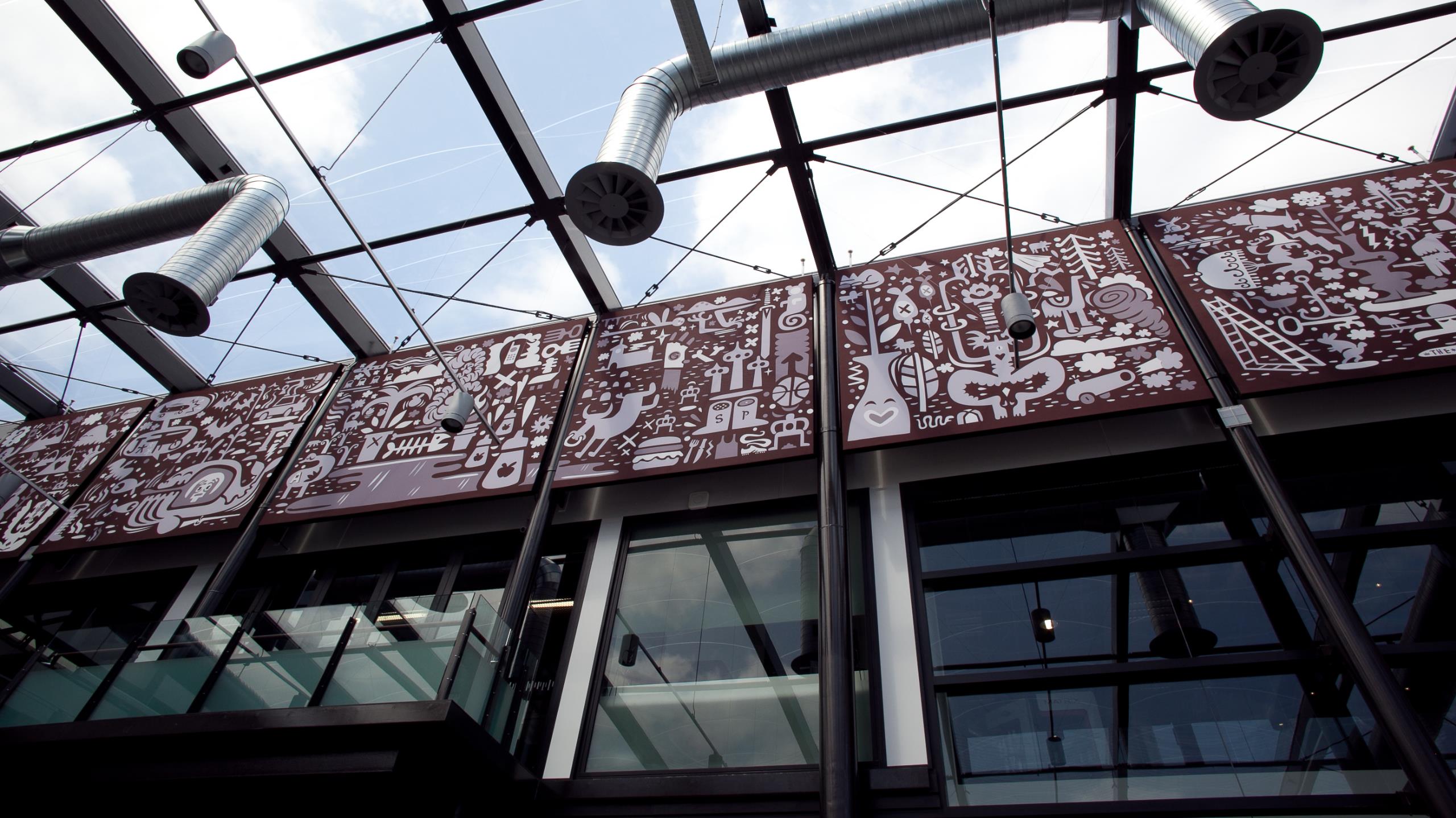 Wintec House Atrium - Snaptex + Digital print