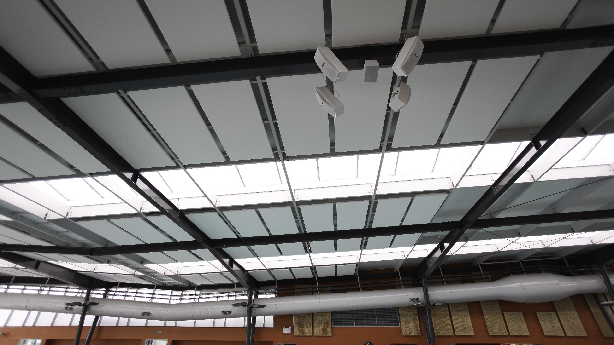 Norman Kirk Memorial Pool showing a detailed section of Triton Cloud Pool panels installed