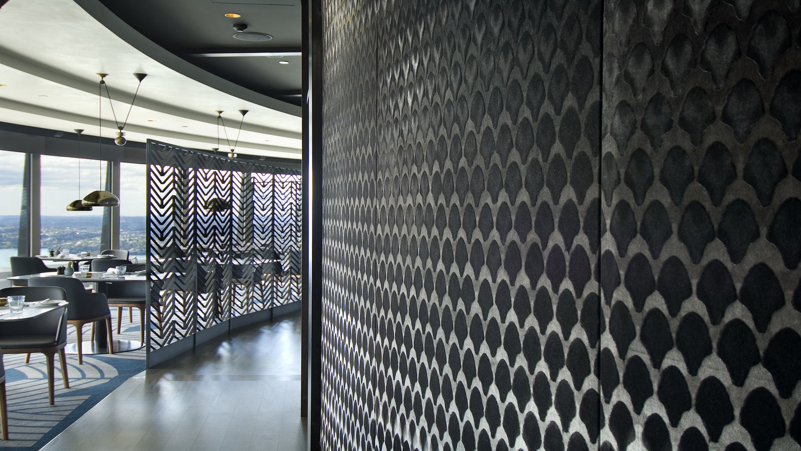 The Sugar Club Restaurant - Curved Snaptex panels
