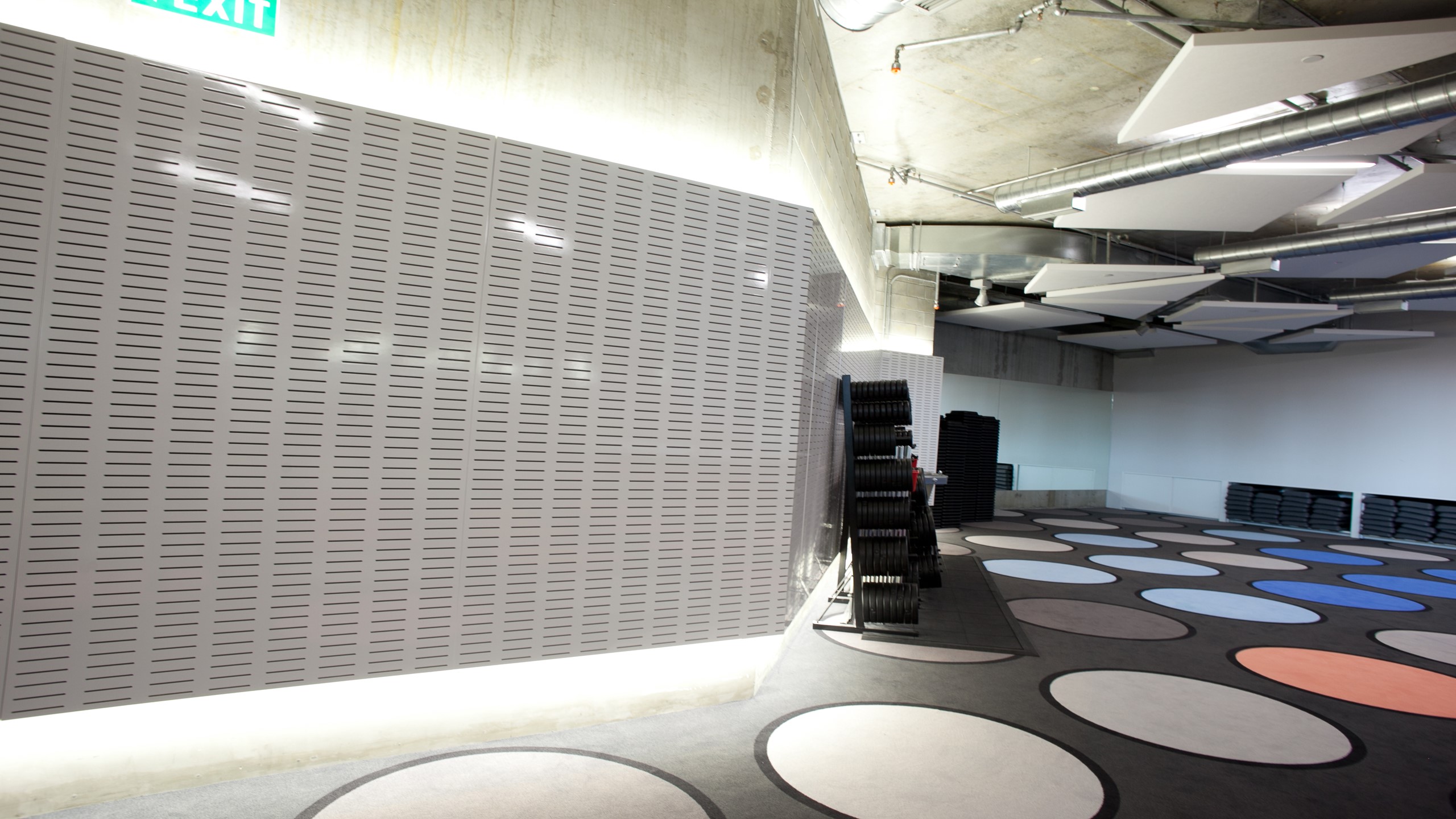 Les Mills Britomart Gym - Asona Slot painted grey