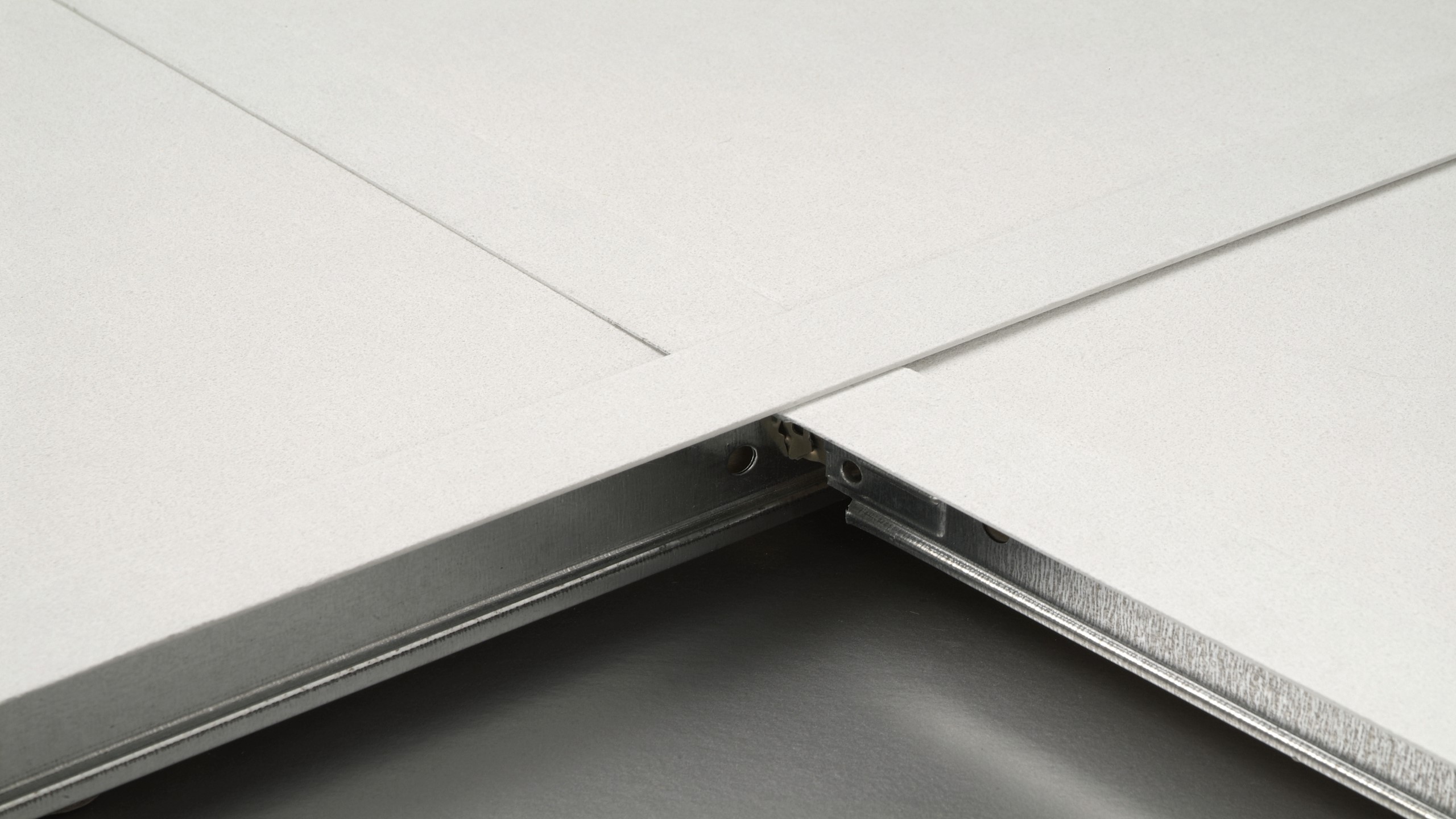 Detail of Triton Range of light weight panels & grid